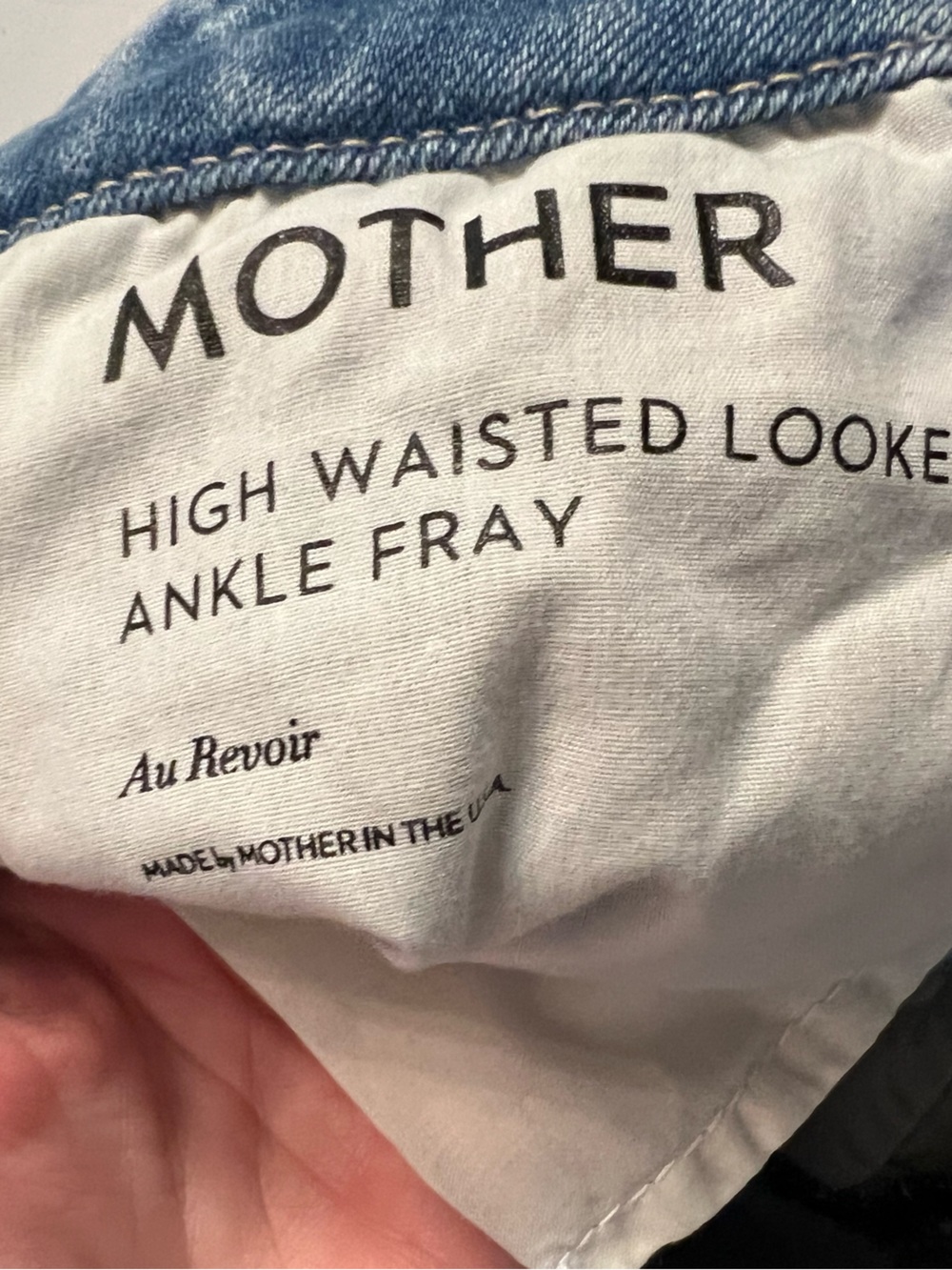 MOTHER High Waisted Looker Ankle Fray Jeans Au Revoir - Picture 6 of 8